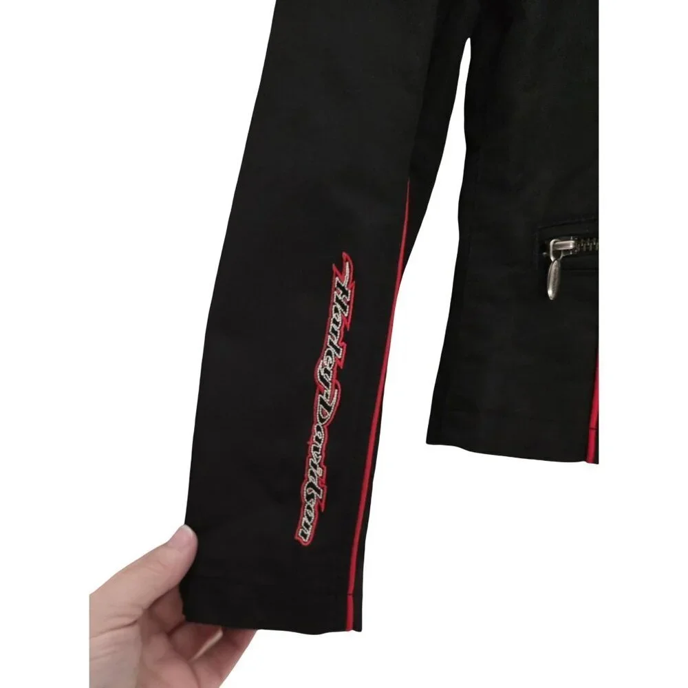 Women's - Harley Davidson Embroidered Moto Jacket, Size Small
